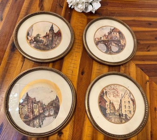 Vintage round gold framed - vintage,