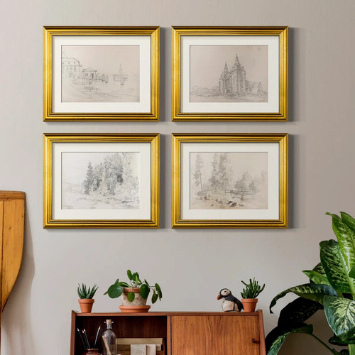 Vintage sketch set of - set,